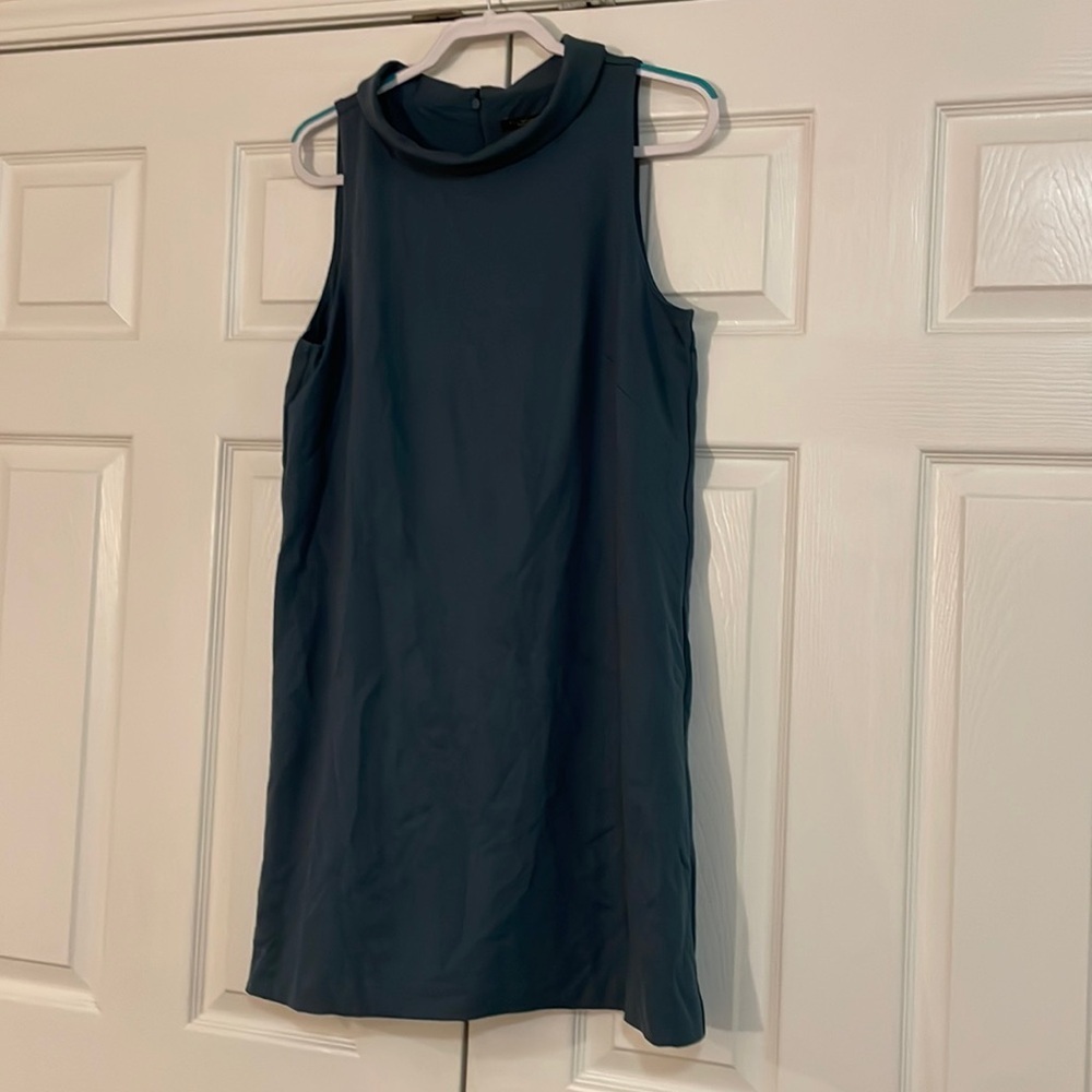 NWT Ann Taylor midi dress. Large Petite. Green. Stretchy.